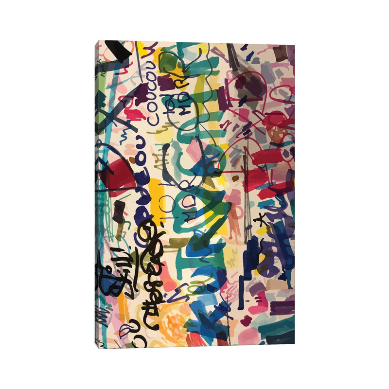 Graffiti Urban Art People'swriting - Toile tendue, H 12 po x l 8 po x P 0,75 po