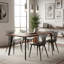 Stitch Wing Back Parsons Chair Dining Chair-367744840-386620098