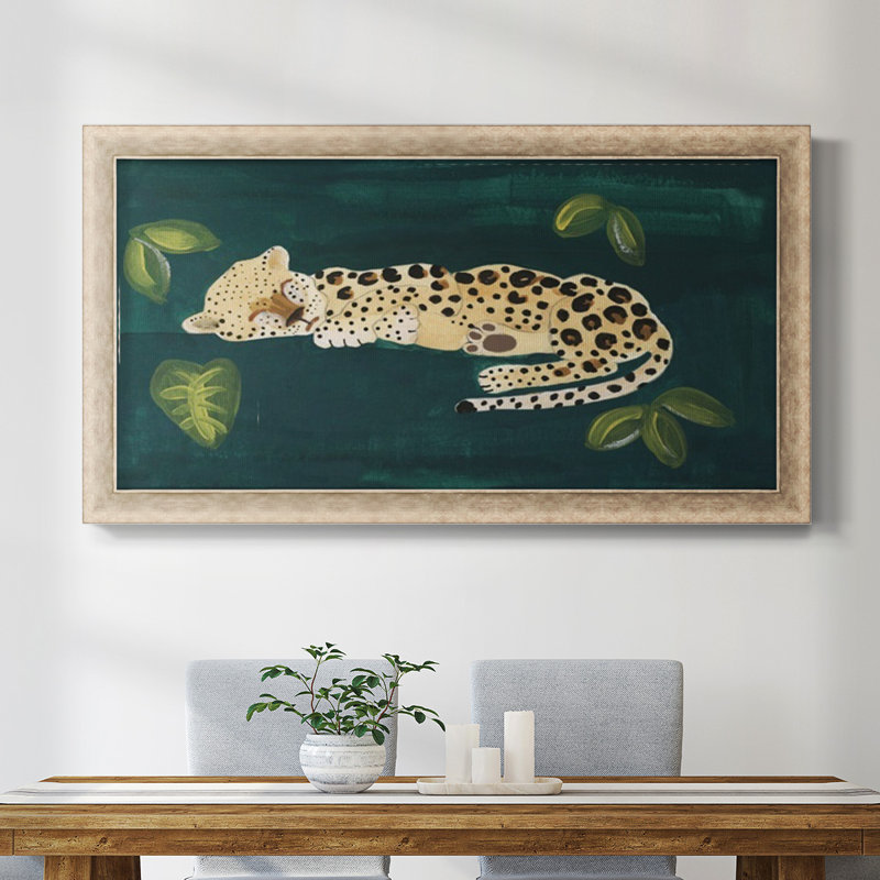 " Lethargic Leopard II ", 29" H x 53" W x 1.25" D