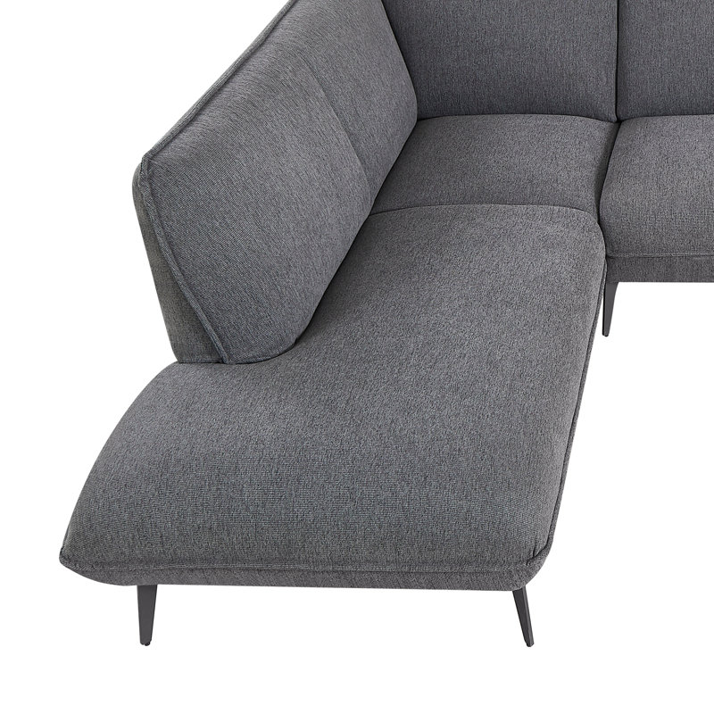 Canapé modulaire surdimensionné 106 po Abel, Lin gris foncé