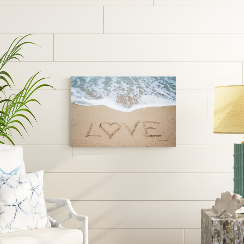 Beach Love II, H 20 po x l 30 po x P 1,25 po