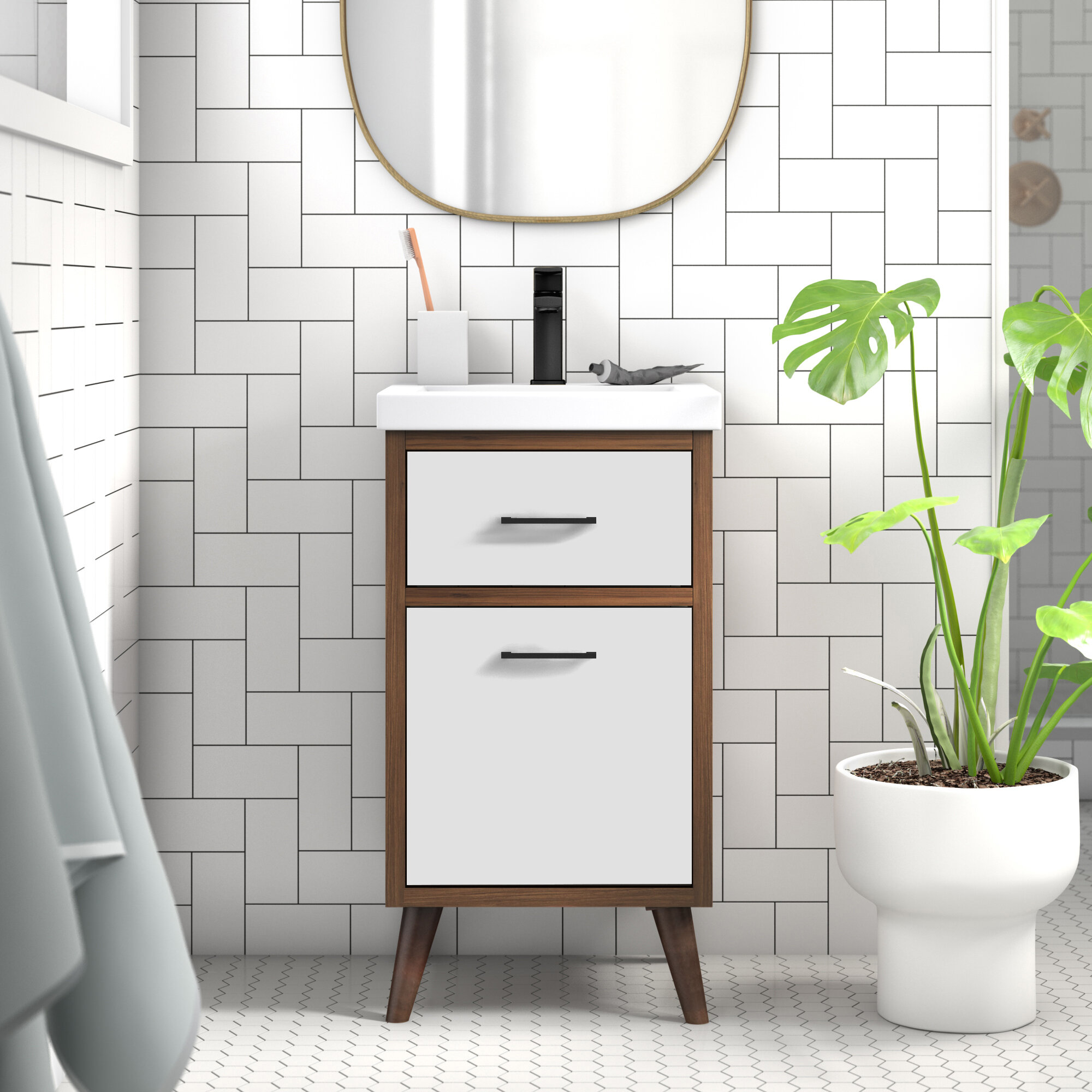 Modern Bathroom Vanity - Maiori