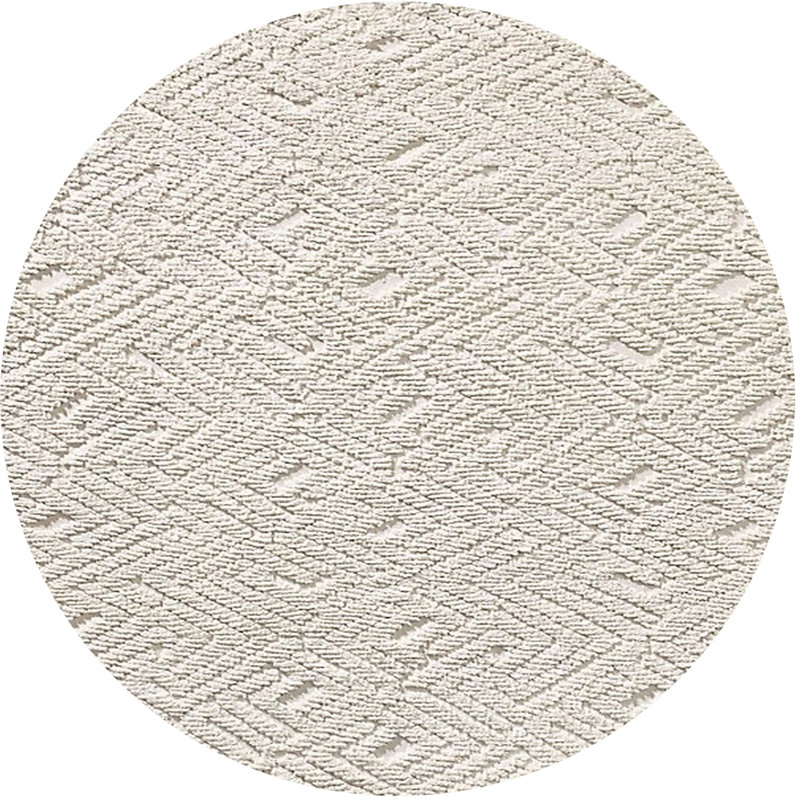 Tapis beige Cassey, Rond 5 pi