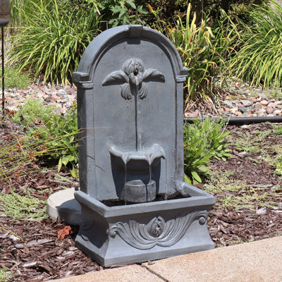 Turgay GFRC Weather-Resistant French-Inspired Outdoor Water Fountain