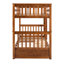 Lit superposé en noyer avec beaucoup de rangement - élégant pour les chambres Twintwin dans des échelles pour rehausser le décor de votre chambre à coucher