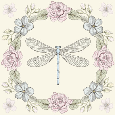Libellule Alido sur toile