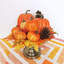 7 pièces de citrouilles orange artificielles assorties pour récolter des citrouilles en mousse décoratives pour la ferme, automne rustique, action de grâce, Halloween