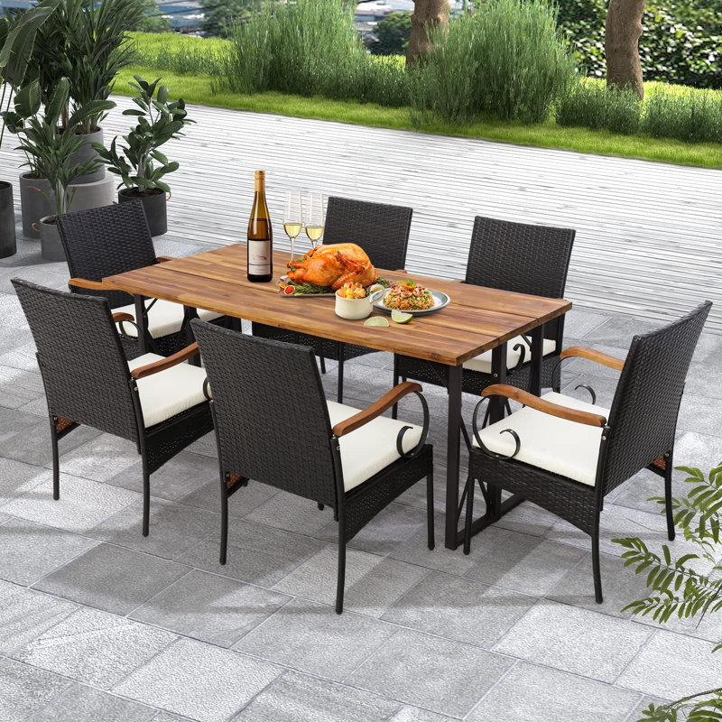 Blanchester Patio Dining Armchair with Cushion