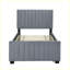 Lit plateforme tapissier en velours avec couchette Modern-890301388