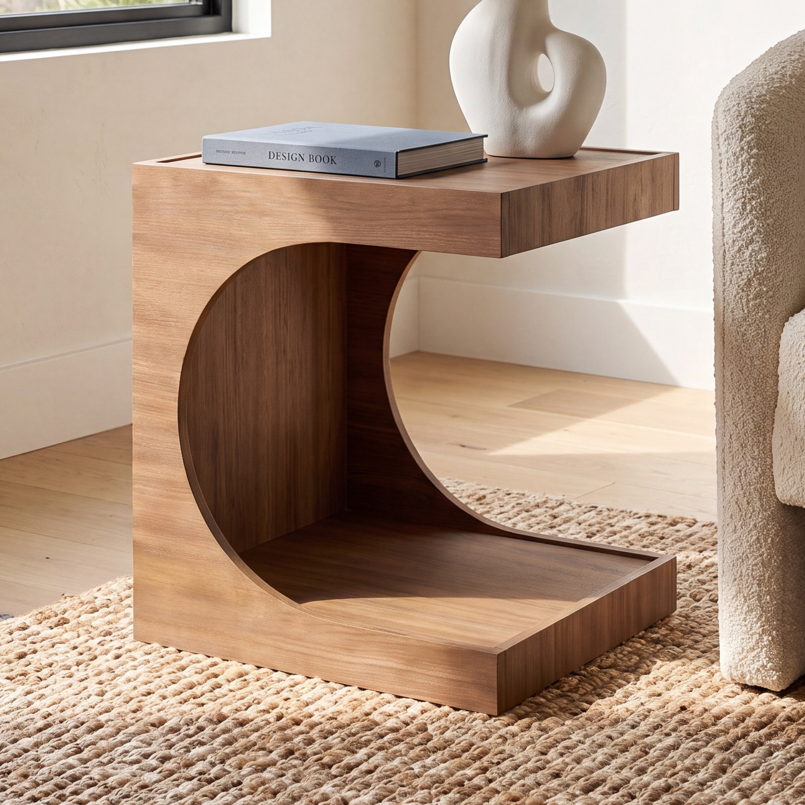 Cece Solid Wood End Table