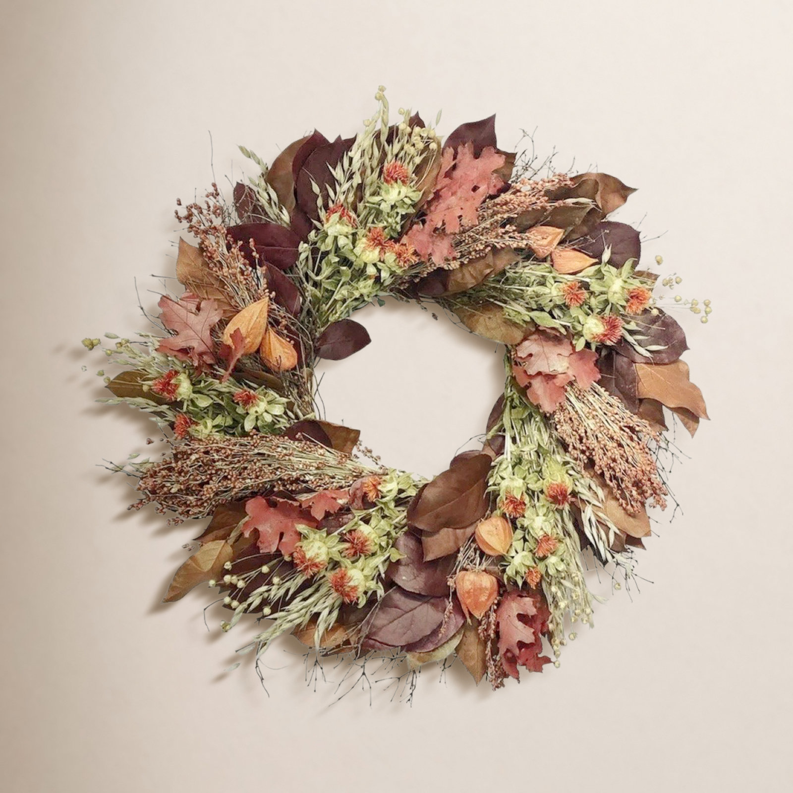22" Handcrafted Salal Leaf Wreath