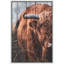 Vache rétro, panneau de bois effet bison, bison, animaux, art numérique, ferme rustique, faune-101090839-101090843
