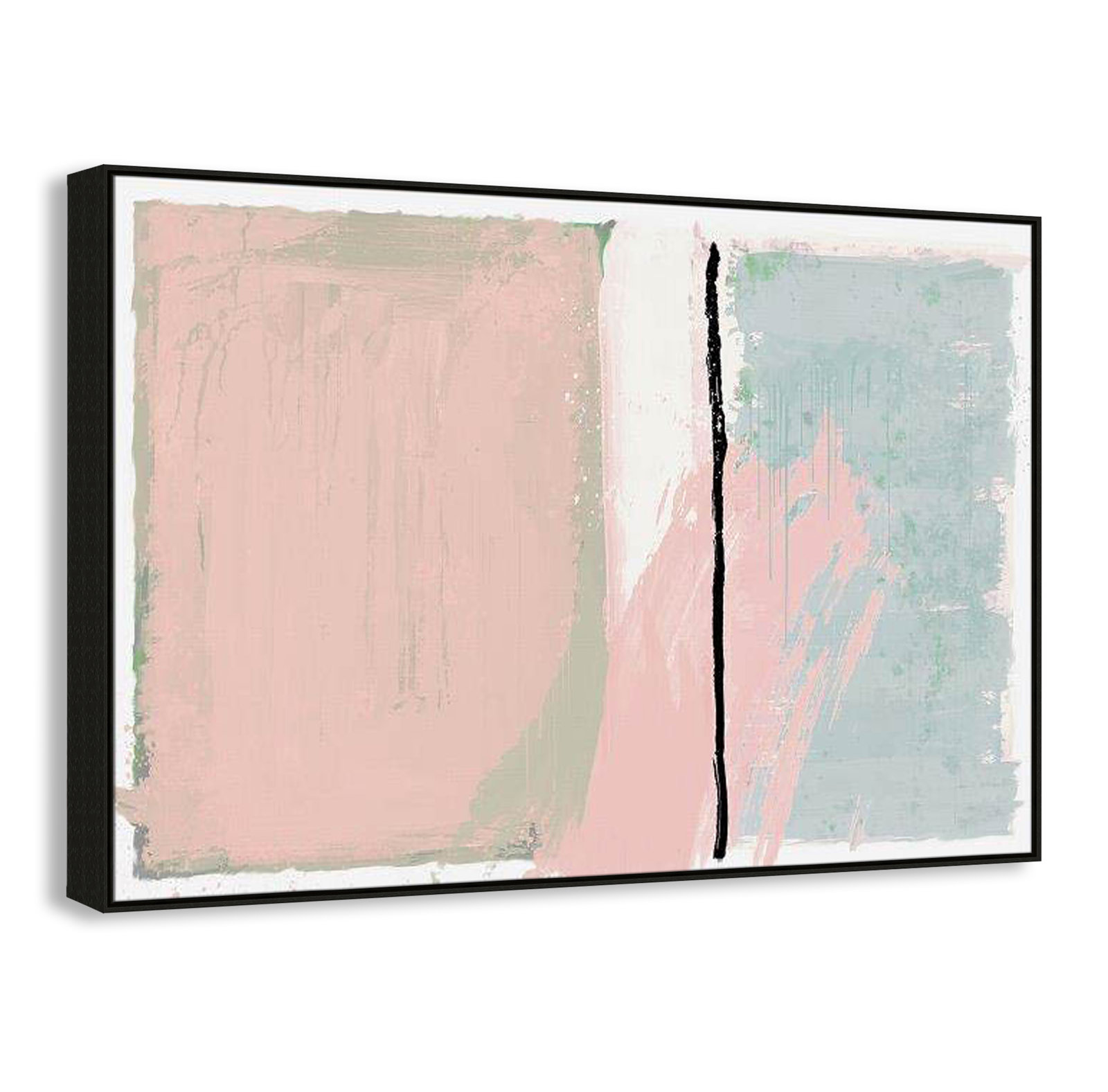 Pastel Opulance Print, 41.5" H x 61.5" W x 2" D, Espresso Floater Framed, No Mat