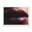 Gros plan sur des lèvres charnues avec des paillettes - Photographie sur toile-59843926-59843933