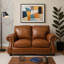 Causeuse en cuir brun 100% cuir Canyon-150006410-150006411-150006415