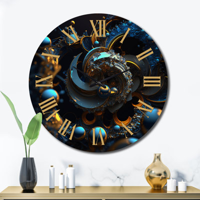 Horloge murale en métal