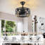 18" Caged Modern Farmhouse Ceiling Fans With Lights And Remote