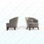 Fauteuil d'appoint rembourré Ava-1839218330
