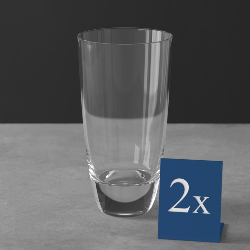 American Bar Set/2 14.5 oz Crystal Drinking Glasses