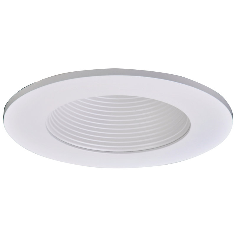 4'' White Baffle Recessed Trim