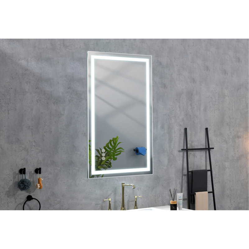 40"x24" Led Mirror Bathroom Vanity - Fog, Dimmable, 3 Color Settings, Memory Function Wall Mounted Colors, Feature