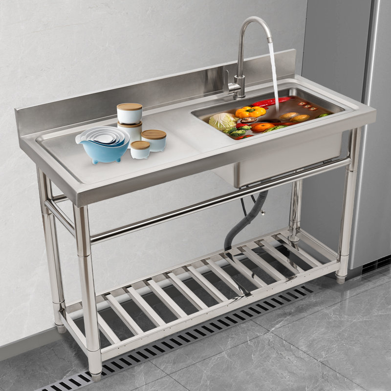 47.2'' L Single Bowl Stainless Steel Kitchen Sink