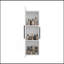 Armoire à porte simple H 38 po, trois tablettes, blanc Magna