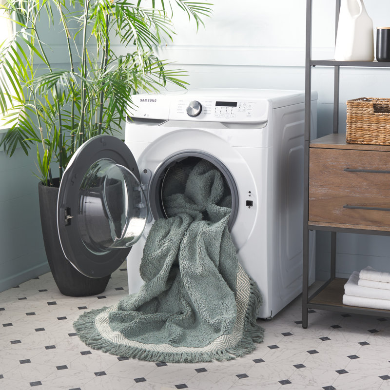 Reimann Hand Woven Cotton Machine Washable Rug, Round 5'