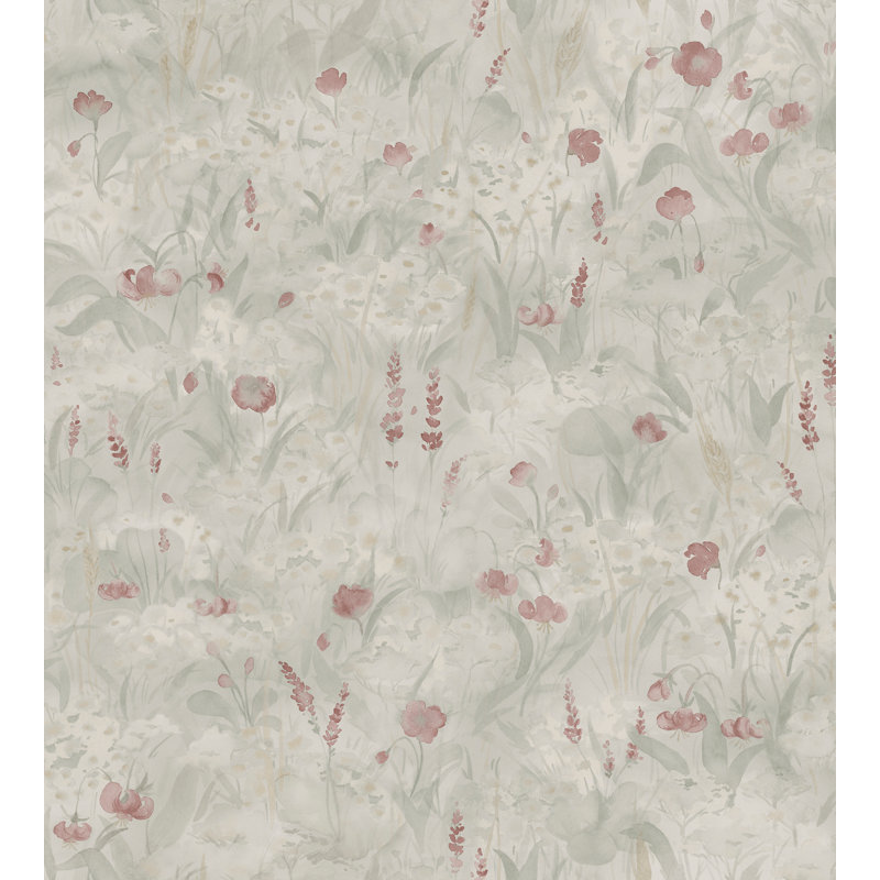 Rouleau de papier peint L 33 pi x l 20,86 po Kolonin Tove, Vert sauge