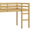 Lit mezzanine en bois avec échelle-761240861