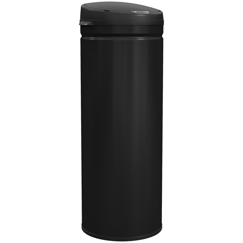 Stainless Steel, Plastic Kitchen Trash Can