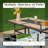Leonard 6 - Person Rectangular Outdoor Dining Set with Swivel Chairs & Thick Cushions-1619317169