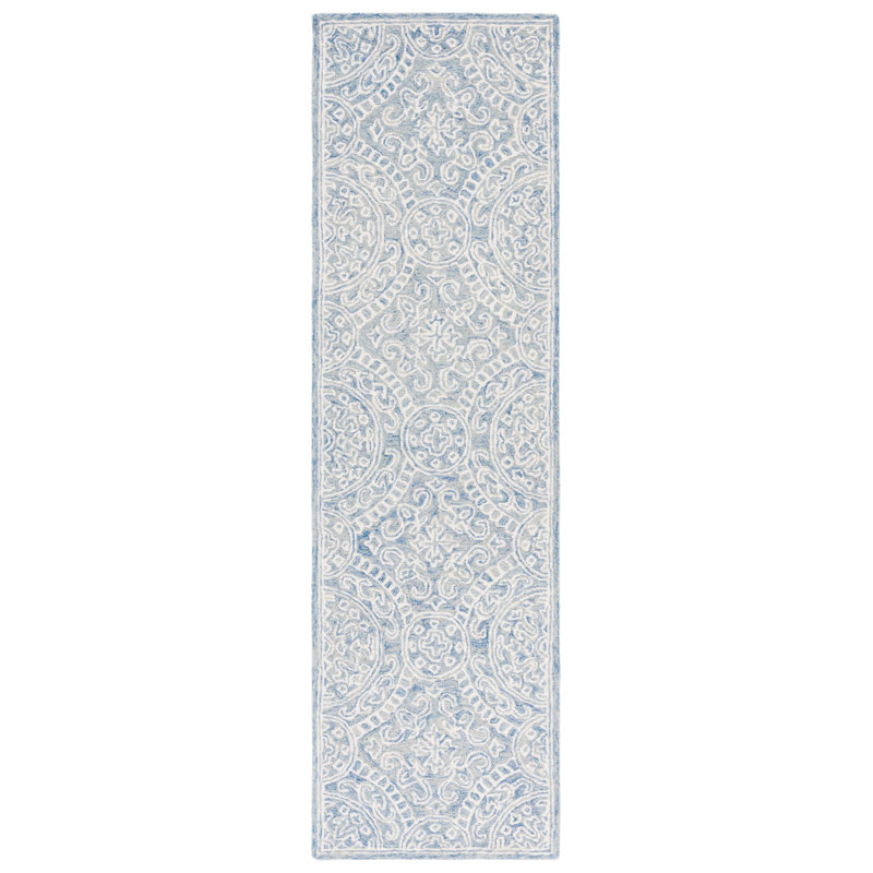 Lauren Ralph Lauren Hand Tufted Wool & Cotton Damask Rug, Runner 2'3" x 8'