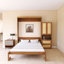 Lit escamotable avec cadre en bois et rotin-746228080-746228083