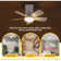 Light Socket Fan With Remote, Soft 1000LM LED & CRI 80+ Eye-Frie...