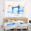 Cityscape painting london illustration dessinée à la main tapisserie-28505144