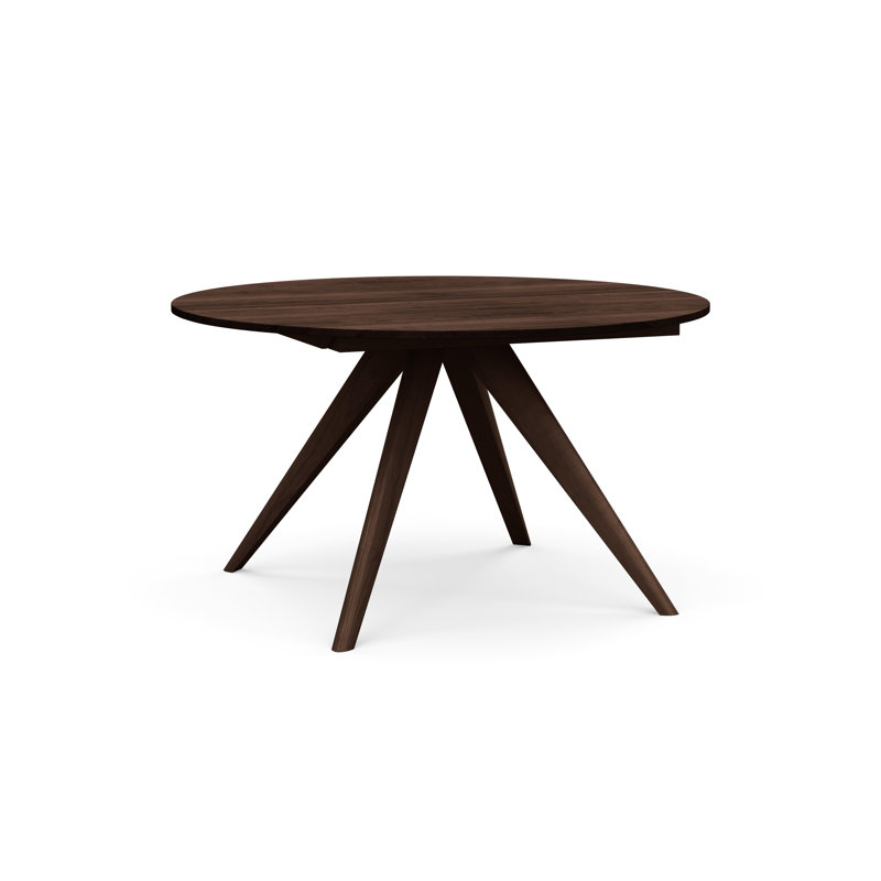 Table à rallonge ronde Catalina, Cerise fumée, L 60 po x l 60 po