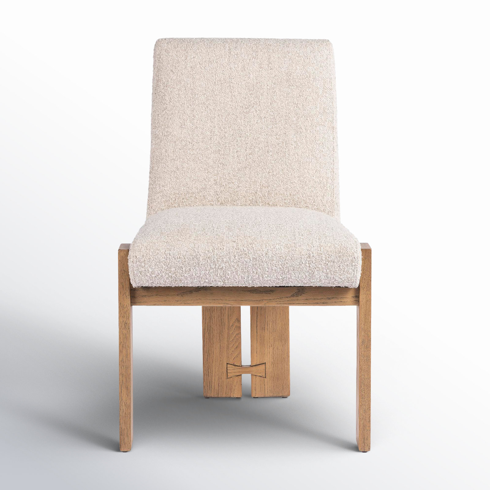 Asmund Solid Wood Upholstered Side Chair, Cream/Light Brown, Cream/Light Brown_2