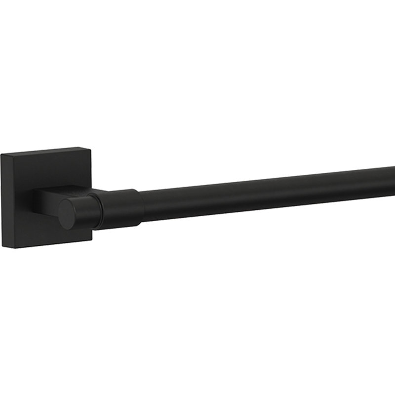 Maxted 20.38" Wall Mounted Towel Bar, Matte Black