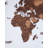 3D Wooden World Map Oak