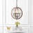 Hildegard 4 - Light Silver/Brown Lantern Pendant