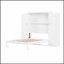 Lit escamotable avec deux armoires et tablette de rangement, plateforme pliable multifonctionnelle pour optimiser l'espace-1864374658