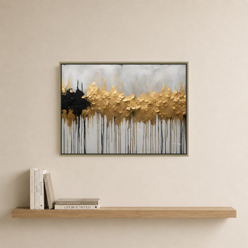 «Isaiah 60: 1 Arise Shine» par Mark Lawrence, reproduction, H 21,5 po x l 33,5 po x P 2 po, Cadre flottant, Champagne