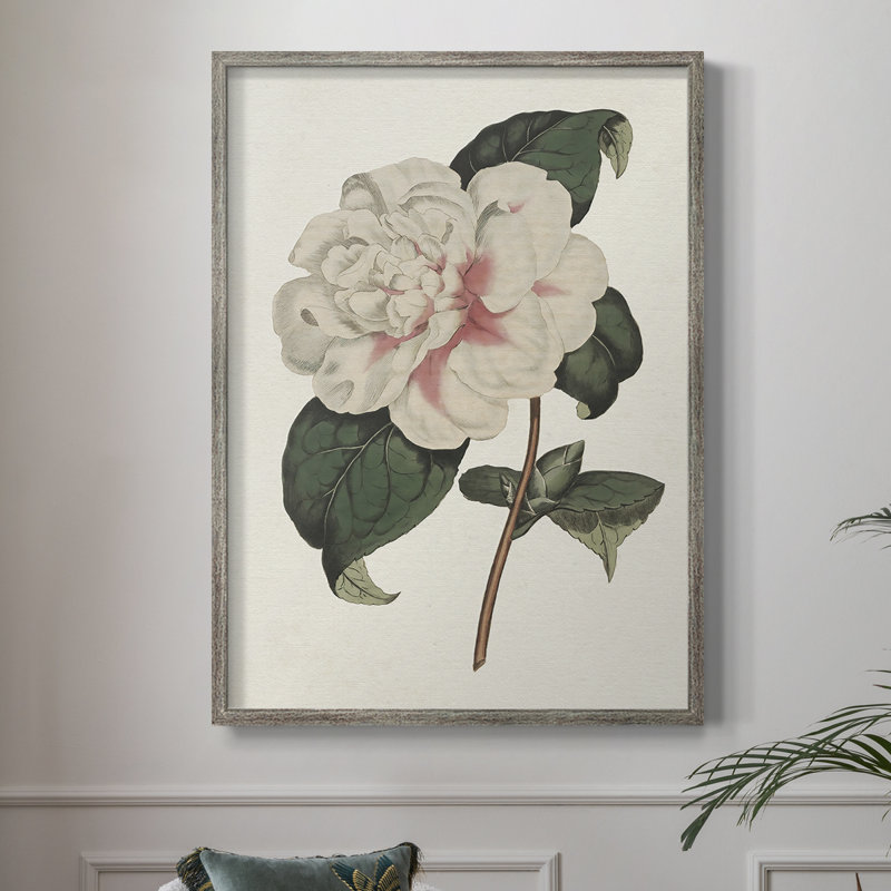 «Pink Floral Mix», reproduction encadrée en bois massif, H 11 po x l 9 po