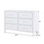Commode 6 tiroirs Bengta