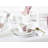 Square 30 Piece Porcelain China Dinnerware Set - Service for 6