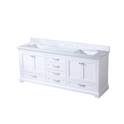 Double Bath Vanity with Cultured Marble Top