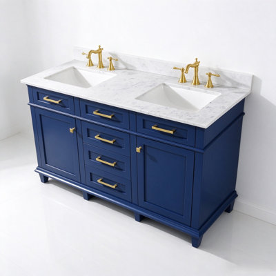 Ensemble de meuble-lavabo double 60 po Malcom
