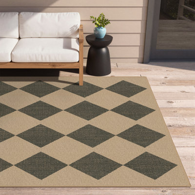  Tapis intérieur / extérieur Rowan Diamond Trellis, tapis 5 x 7