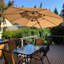 Parasol rond en porte-à-faux 10 pi avec base Lilibeth, beige-1617787763